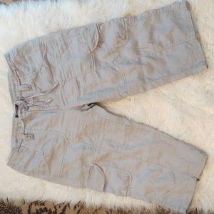 Eddie Bauer ladies linen capris